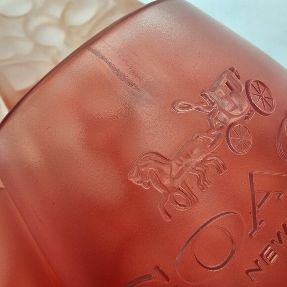 Coach Women's Coral Orange Ombre Jelly Slide Sandals Size Unmarked 27cm - Picture 5 of 10